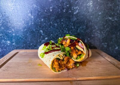Texas Pulled Chicken Wrap